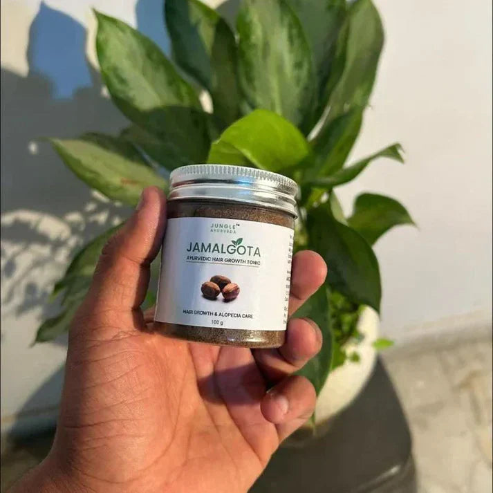 Jamalgota Grow 🌿💆♀️✨ Ayurvedic Hair Growth Powder🌱