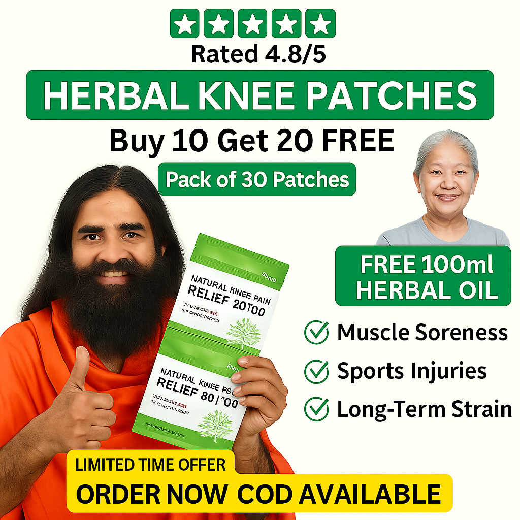 OrthoVeda™ Herbal Knee Pain Relief Patches